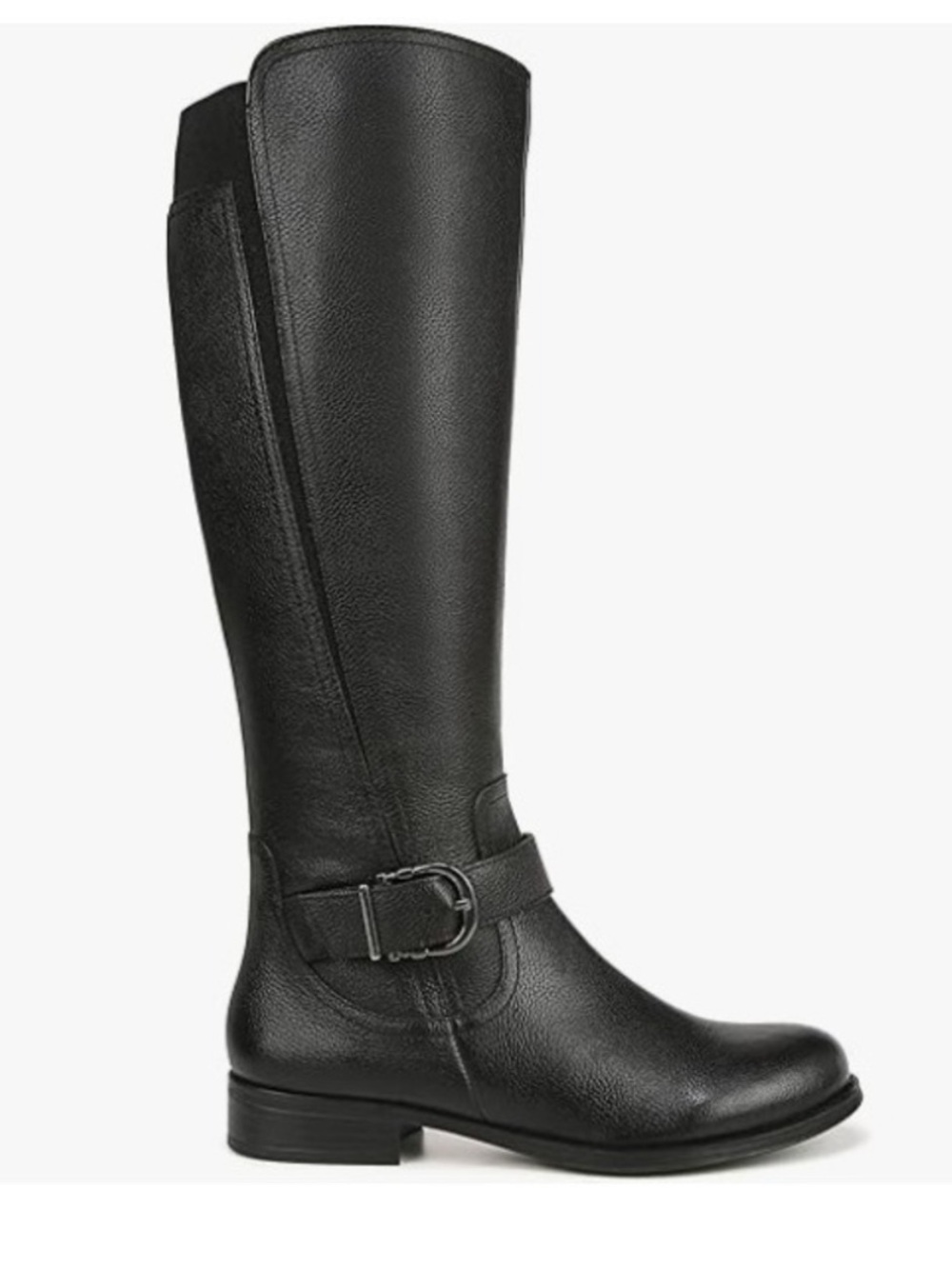 Naturalizer Jaya Leather Riding Boots In Black Women’s Size 8.5 Wide Calf New